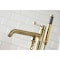 Kingston Brass KS8137DPL Freestanding Tub Faucet with Hand Shower, Brushed Brass KS8137DPL - alternate 3